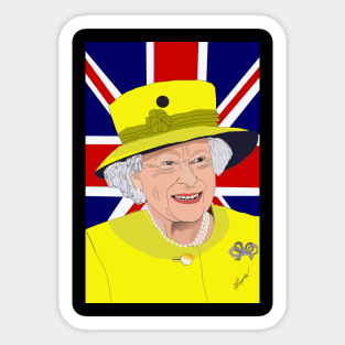 Elizabeth II the Queen Sticker